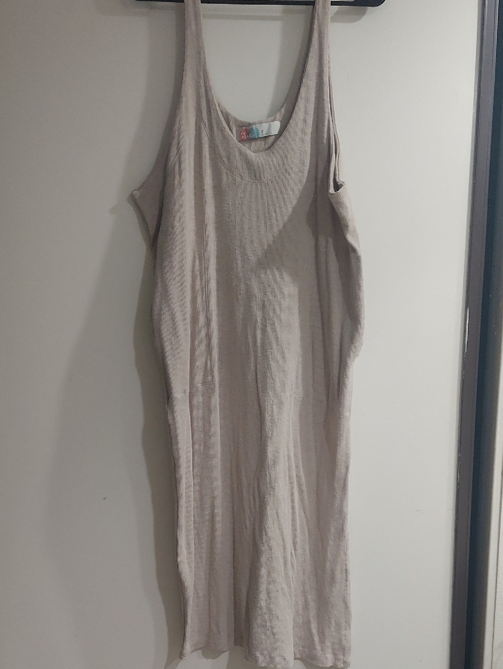 FP Movement by Free People Lightweight Beige/Taupe Swim Coverup Dress